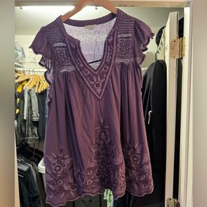 hippy sundance purple top XL